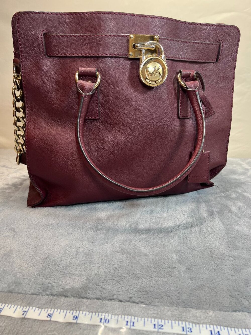 Michael Kors Hamilton tote, rich merlot
